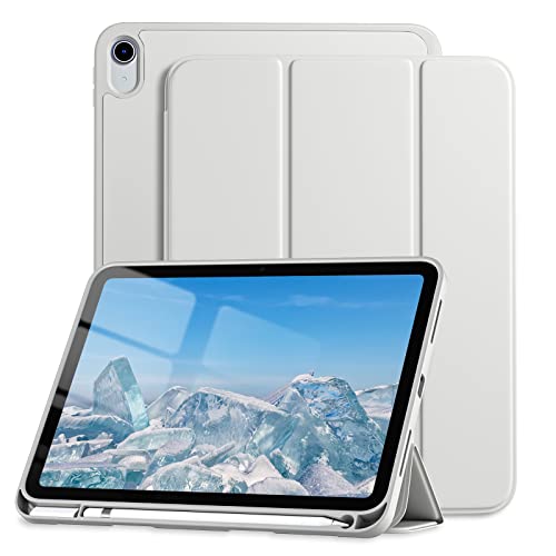 Dirrelo Compatible with iPad (A16) 11th Generation Case 11 Inch 2025 New, for iPad 10th Generation Case 10.9 Inch 2022, Trifold Stand Protective Cover with Pencil Holder, Auto Sleep/Wake, Light Gray - Image 1