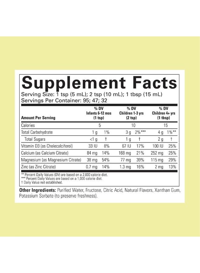 ChildLife Essentials Liquid Calcium Supplement for Kids - Baby Calcium with Magnesium, Zinc, and Vitamin D3 - Orange Flavor, 16 fl oz (1 Pack) - Image 2