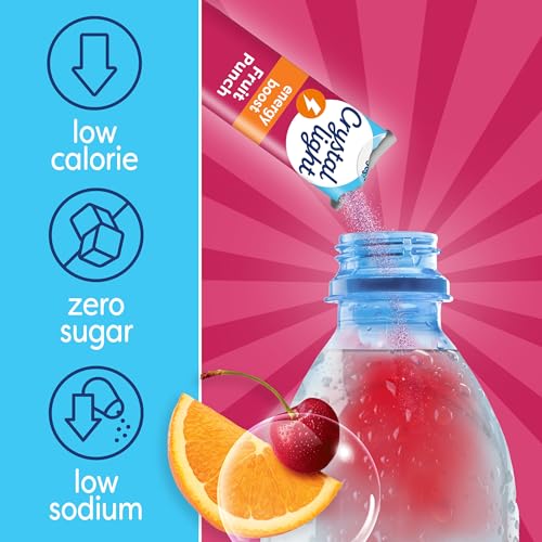 Crystal Light Energy Boost Fruit Punch Drink Mix, 10 ct On-the-Go Packets - Image 5