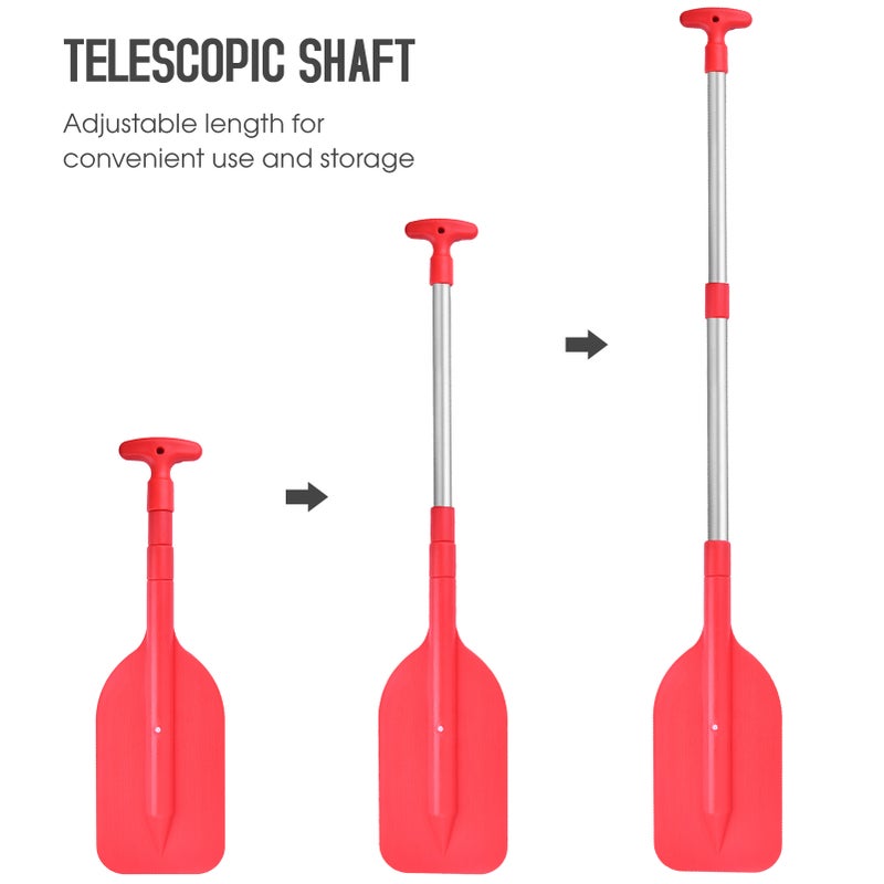 Telescopic Mini Paddle Portable Collapsible Adjustable Boat Paddle - Image 3
