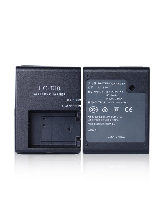 LC-E10/LP-E10 Battery Charger LC-E10C LC-E10 LC-E10E Charger Compatible with Canon EOS Rebel T7,T6,T5,T3,T100,EOS 4000D,3000D,2000D,1500D, 1300D,1200D,1100D,Kiss X50,X70,X80,X90  - Image 4