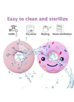 MaberryTech Direct Sensory Chew Necklaces for Kids Adults, Chew Toys for Kids with Autism Anxiety ADHD SPD or Special Needs, Silicone Donut Chewy Chewing Necklace Sensory Help to Relieve Stress  - Image 3