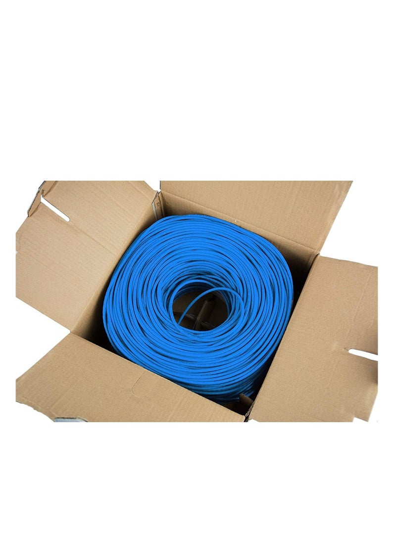 Ntech NTECH Cat 6 Ethernet Bulk Cable Bundle 305 Meter 1000FT (Cat6 Cable,) Ethernet Computer UTP LAN Network Internet Cord,Color (Blue)  - Image 1