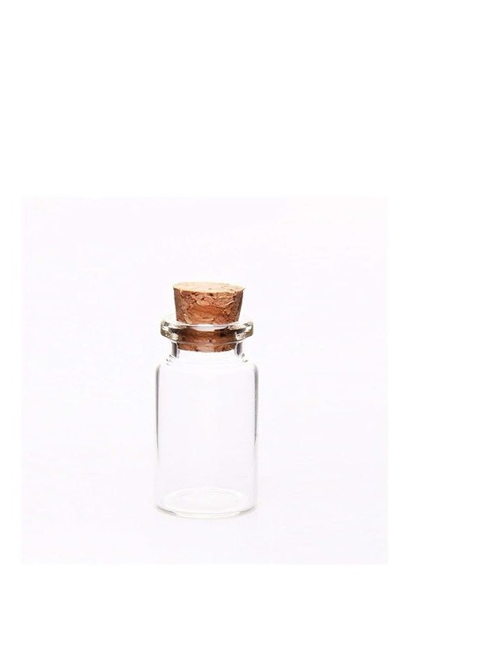 Libra 5 Pcs 7ml 20mm x 40mm Mini Glass Bottles Clear - Image 1