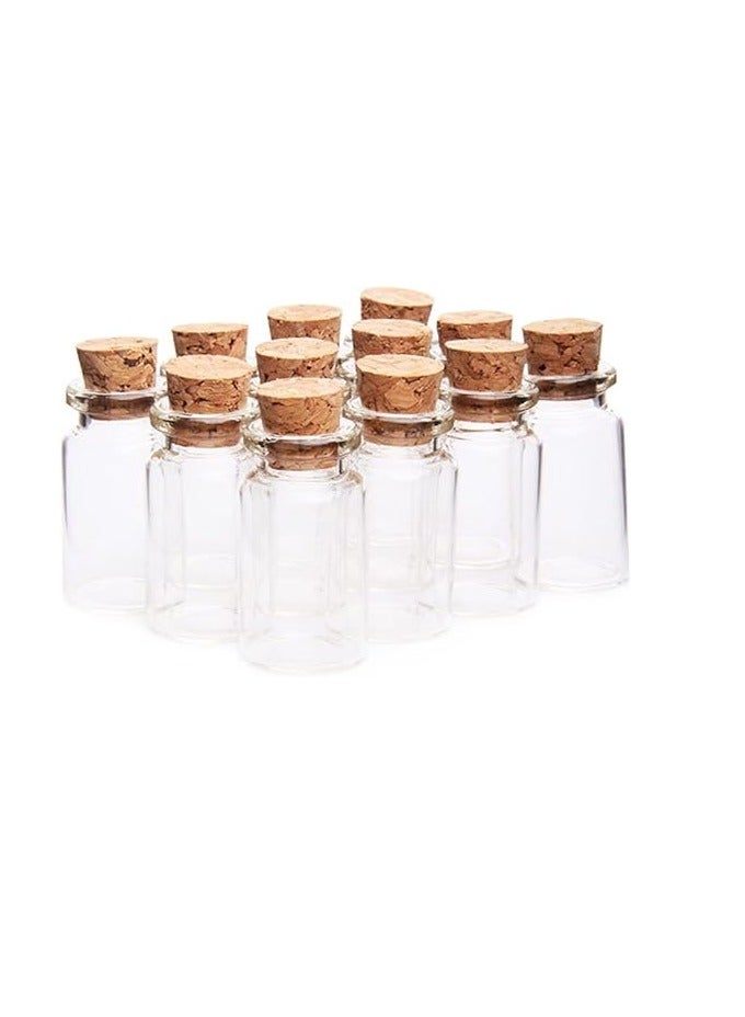 Libra 5 Pcs 7ml 20mm x 40mm Mini Glass Bottles Clear - Image 2
