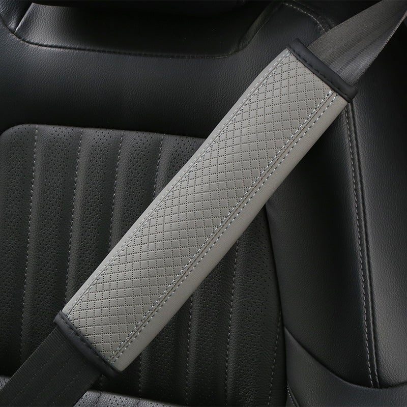 Rhombus Quilted Embossed Seat Belt Shoulder Pad - Image 2