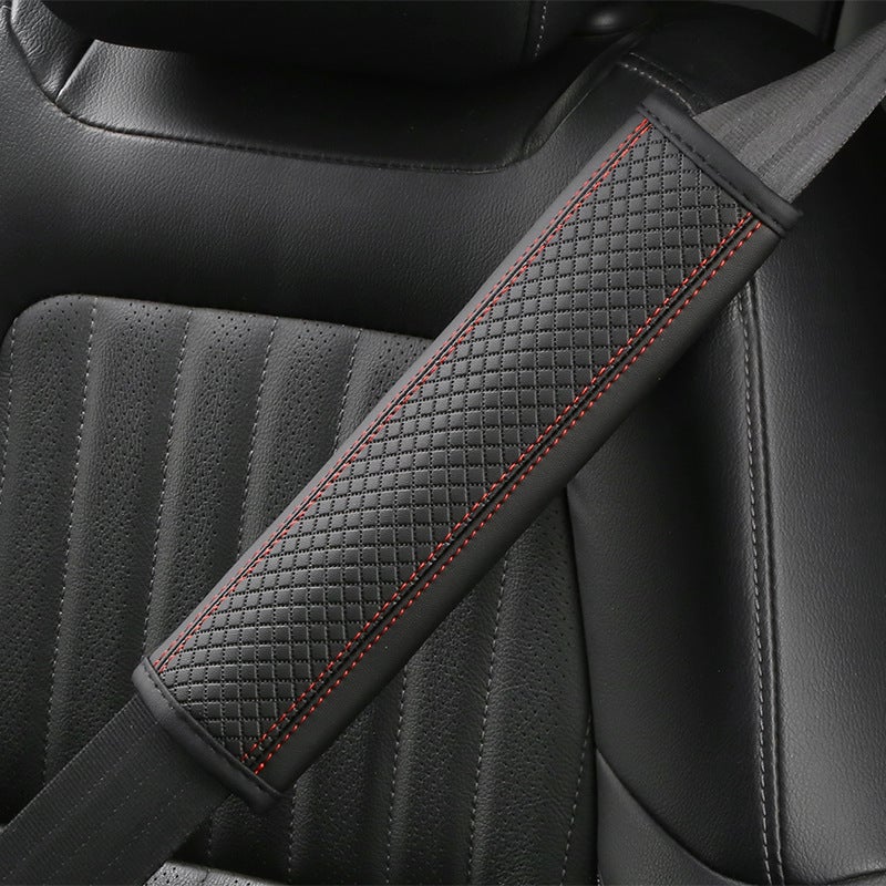Rhombus Quilted Embossed Seat Belt Shoulder Pad - Image 5