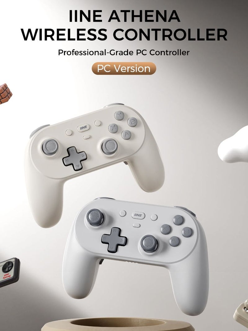 Iine Athena Controller Hall Effect Joysticks and Triggers for PC with Bluetooth 2.4g Receiver, Wireless Controller for PC Switch iOS Android L1001 - Image 3