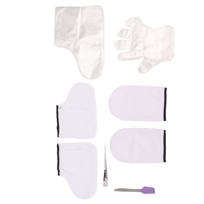 Paraffin Wax Gloves And Socks Set Adjustable Insulating Cloth Gloves Foot Socks - Professional Wax Treatment Kit with 100 Disposable Covers for Home Spa Or Salon Use - Image 5