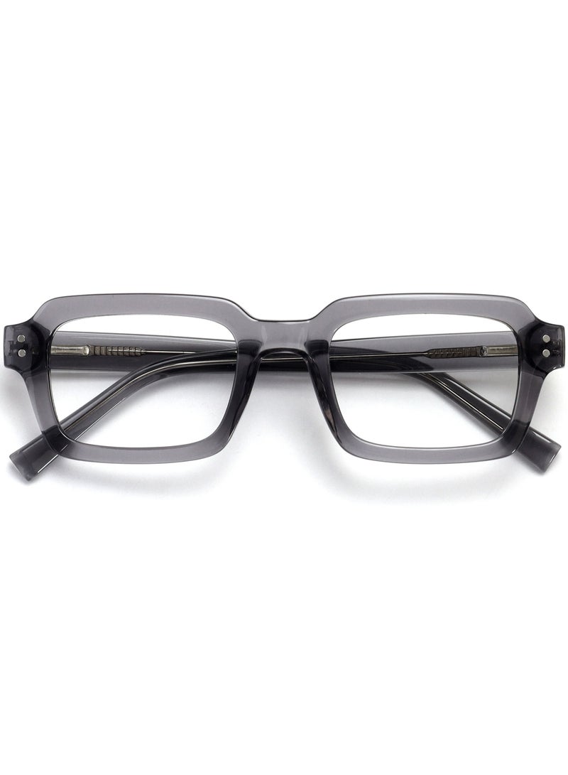 OPULIZE EDG Blue Light Blocking Reading Glasses for Women Men,Anti-reflective Anti-Glare Computer & Gaming Glasses,Vintage Rectangular Frame,UV & Eyestrain Protection,Grey +2.50 (Pack of 1) - Image 1