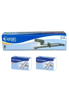 Long Arm Stapler With Two Pack of Pins Assorted Colours