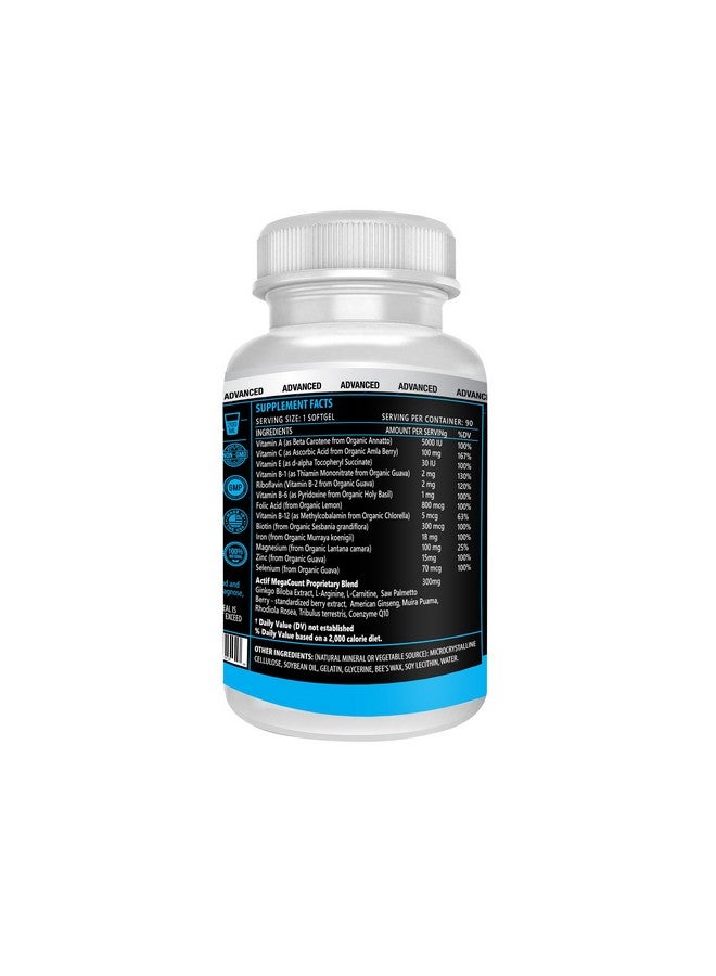 ACTIF MegaCount for Men - Maximum Fertility Support and Sperm Count Booster, Clinically Proven to Improve Sperm Count and Motility - Non-GMO, Made in USA, 90 Count - Image 5