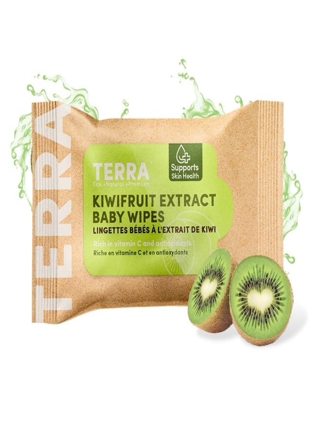 تيرا مناديل أطفال من الخيزران قابلة للتحلل الحيوي بنسبة 100% من Terra® - 10 مناديل (عبوة واحدة) | مناديل مبللة للأطفال خالية من البلاستيك والكحول، بخلاصة الكيوي غير المعطرة | لطيفة على البشرة الحساسة، مناديل أطفال طبيعية تم اختبارها من قبل أطباء الجلدية. - Image 1