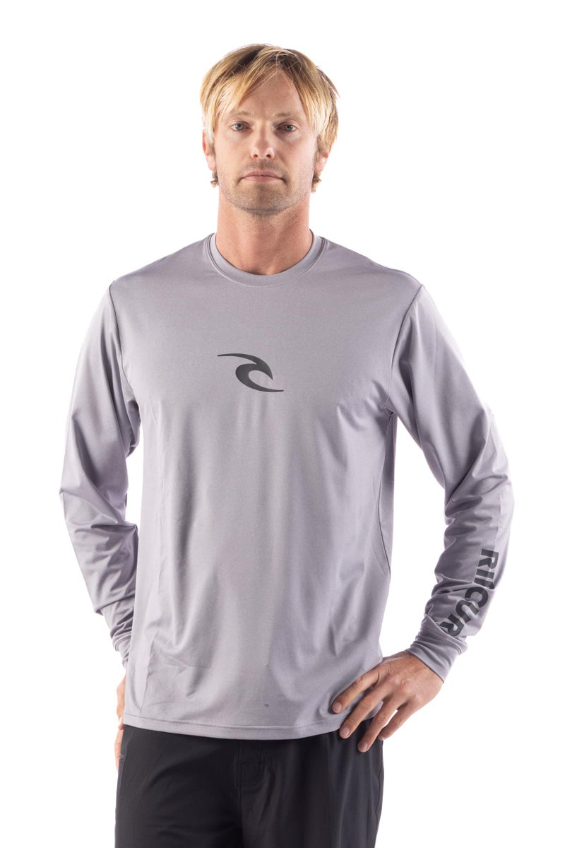 RIP CURL Long Sleeve Rashguard  UPF 50 Sun Protection Surf Shirt Loose Fit Rash Vest - Image 3