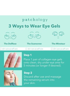 Patchology Patchology Rejuvenating Under Eye Gels - Hydrating Eye Mask w/Caffeine, Hydrolyzed Collagen & Centella Asiatica- Under Eye Patches For Dark Circles - Minimize Puffiness & Wrinkle Reducer - 30 ​Pairs  - Image 5
