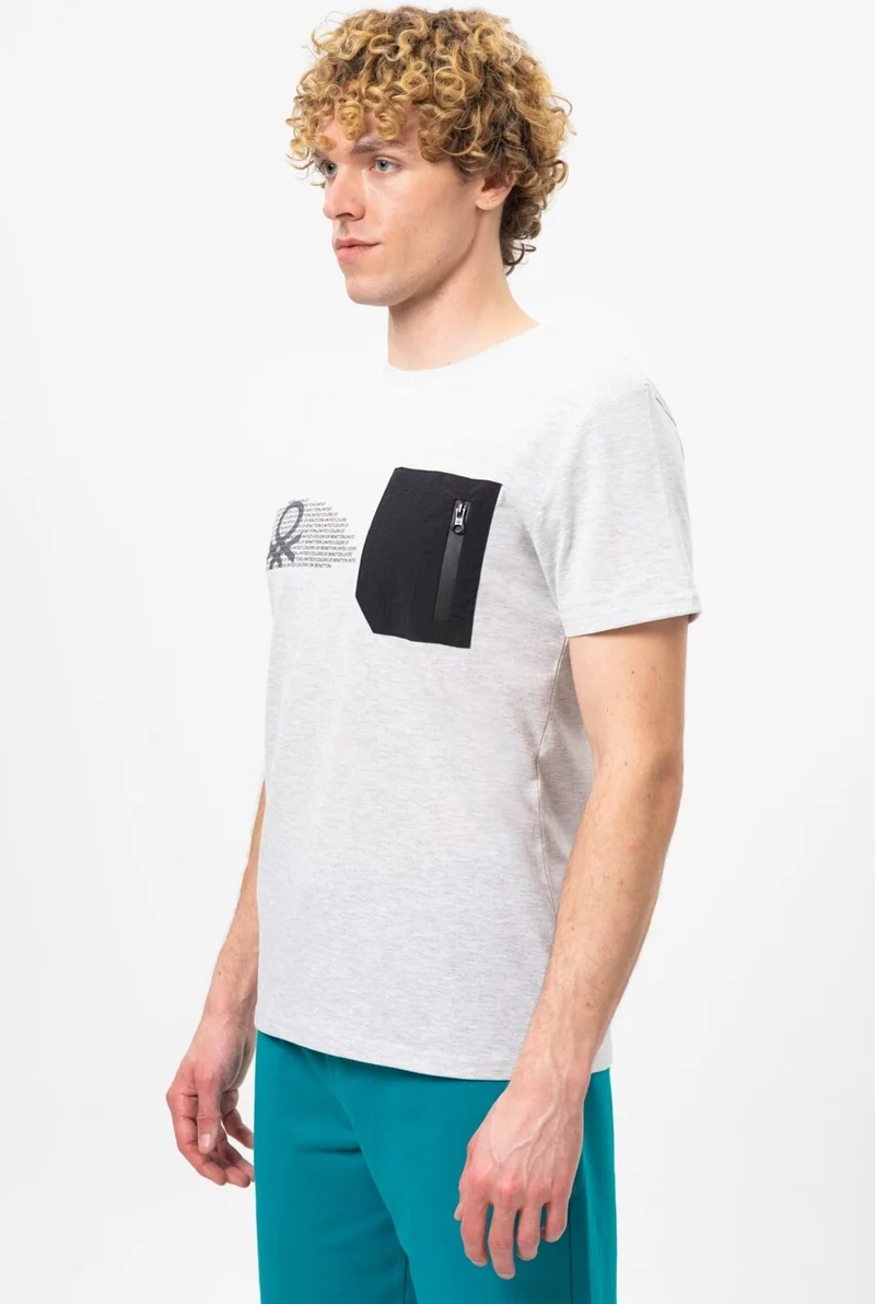 بينيتون Men's T-Shirt BNT-M20436 BNT-M20436011