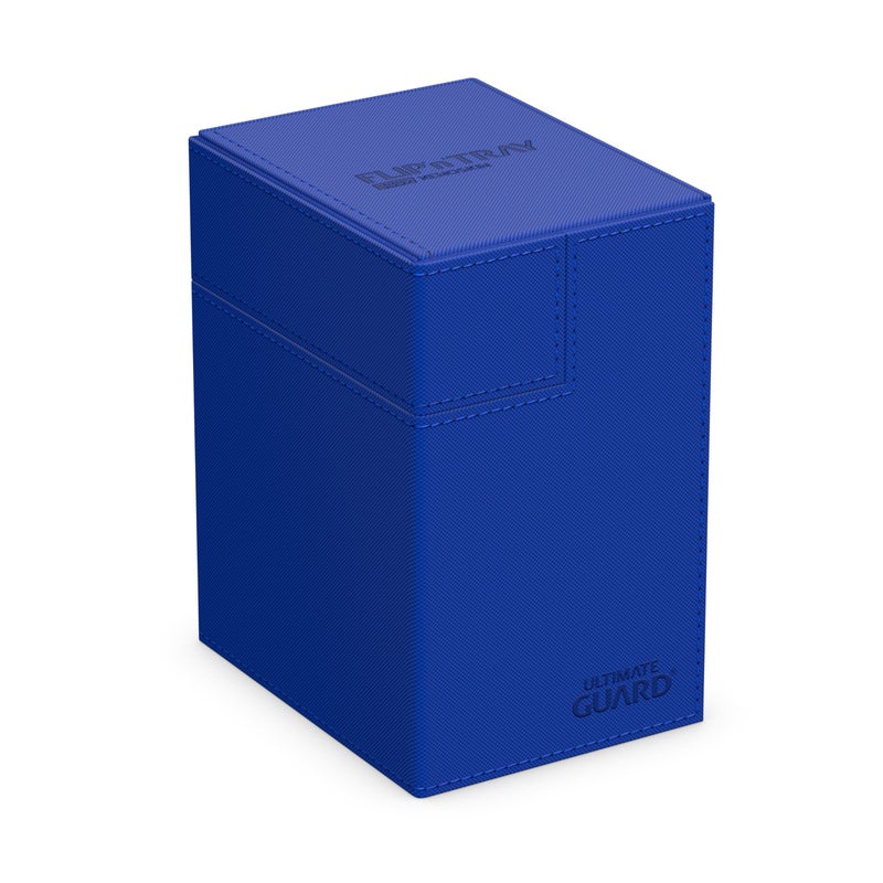 Ultimate Guard FlipnTray 133 Deck Case for 133 DoubleSleeved TCG Cards Dice Tray Blue Independent Magnetic Closure Microfiber Inner Lining - Image 3