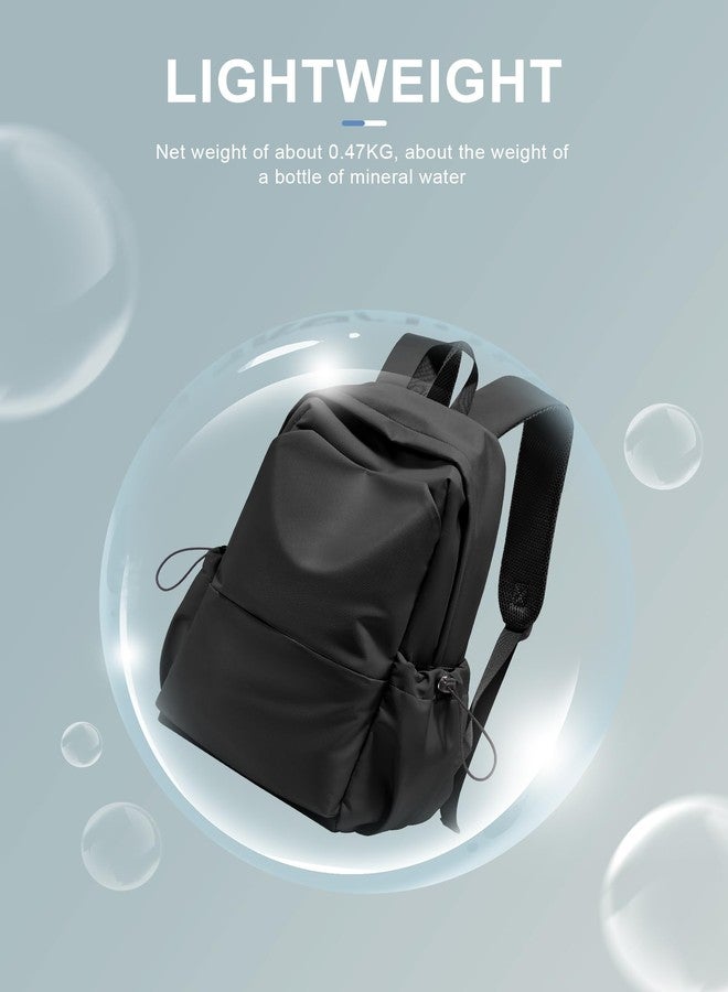 UPPACK Black Backpack For Women Aesthetic Large Backpack For Men Lightweight Gym Backpack Casual Daypack Laptop Backpack College - Image 5