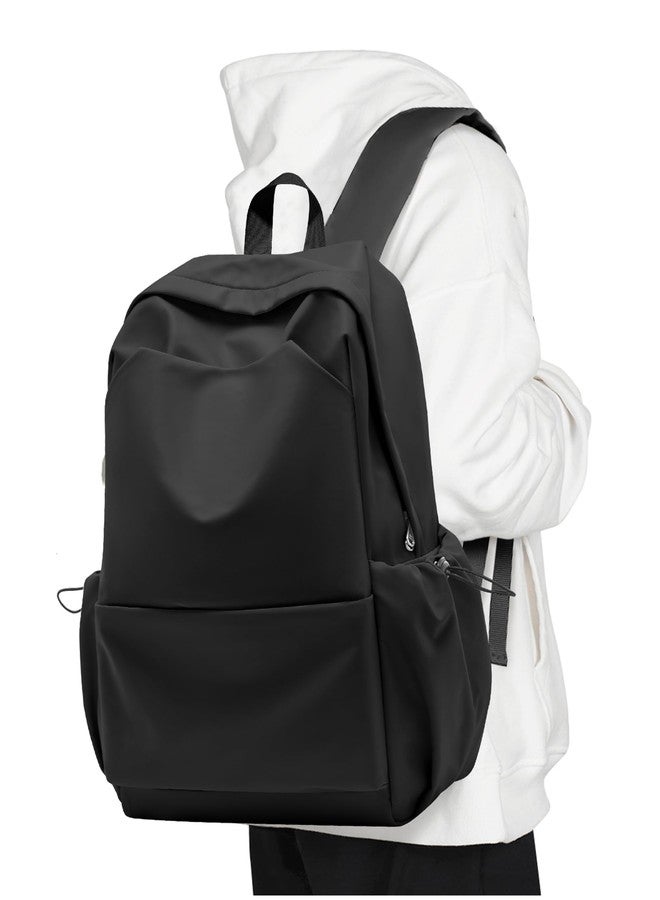 UPPACK Black Backpack For Women Aesthetic Large Backpack For Men Lightweight Gym Backpack Casual Daypack Laptop Backpack College - Image 1
