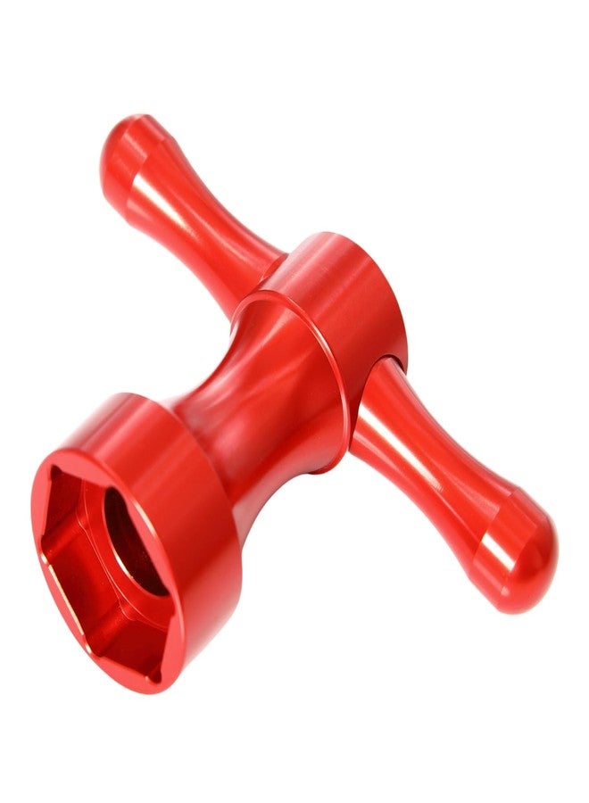 GTBRacing 24mm Wheel Hexagon Screwdriver Hex Wrench for 1/5 RC Car HPI Baja LOSI 5ive T DBXL Tool (Red) - Image 3