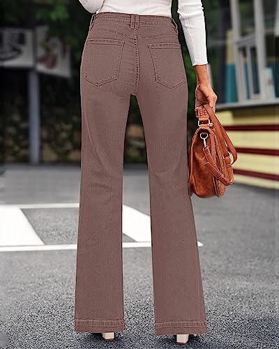 GRAPENT High Waisted Wide Leg Jeans for Women Vintage Wash Sizes 8-10 - Image 3