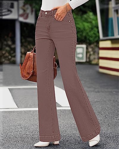 GRAPENT High Waisted Wide Leg Jeans for Women Vintage Wash Sizes 8-10 - Image 2