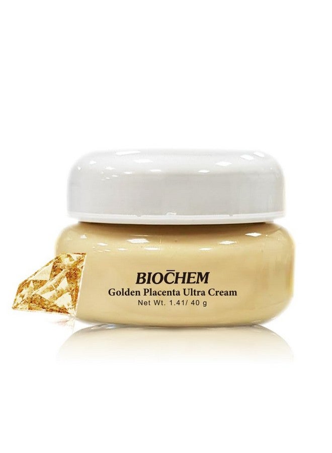 Biochem Golden Placenta Ultra Cream 1.41 Oz / 40 G Antiaging Facial Moisturizer With Placenta Extract For Skin Radiance Allinone Solution - Image 1