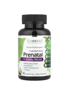 Emerald Laboratories Emerald Laboratories, Prenatal 1-Daily Multi, 30 Vegetable Caps  - Image 1