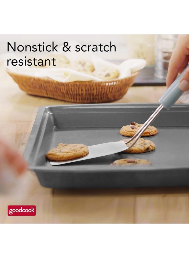 GoodCook صينية خبز غير لاصقة من كربون ستيل 15 بوصة × 10.5 بوصة مع رف سلكي مرتفع - مثالية للبيتزا، لحم مقدد مقرمش، صينية طهي متعددة الاستخدامات، رف تبريد، مجموعة أدوات مطبخ، آمنة في غسالة الصحون - Image 2