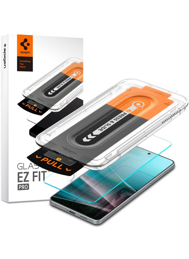 Spigen GLAStR EZ Fit PRO HD for Samsung Galaxy S25 EDGE Tempered Glass Screen Protector [1 PACK] with Easy Install Tray - Case Friendly  - Image 1