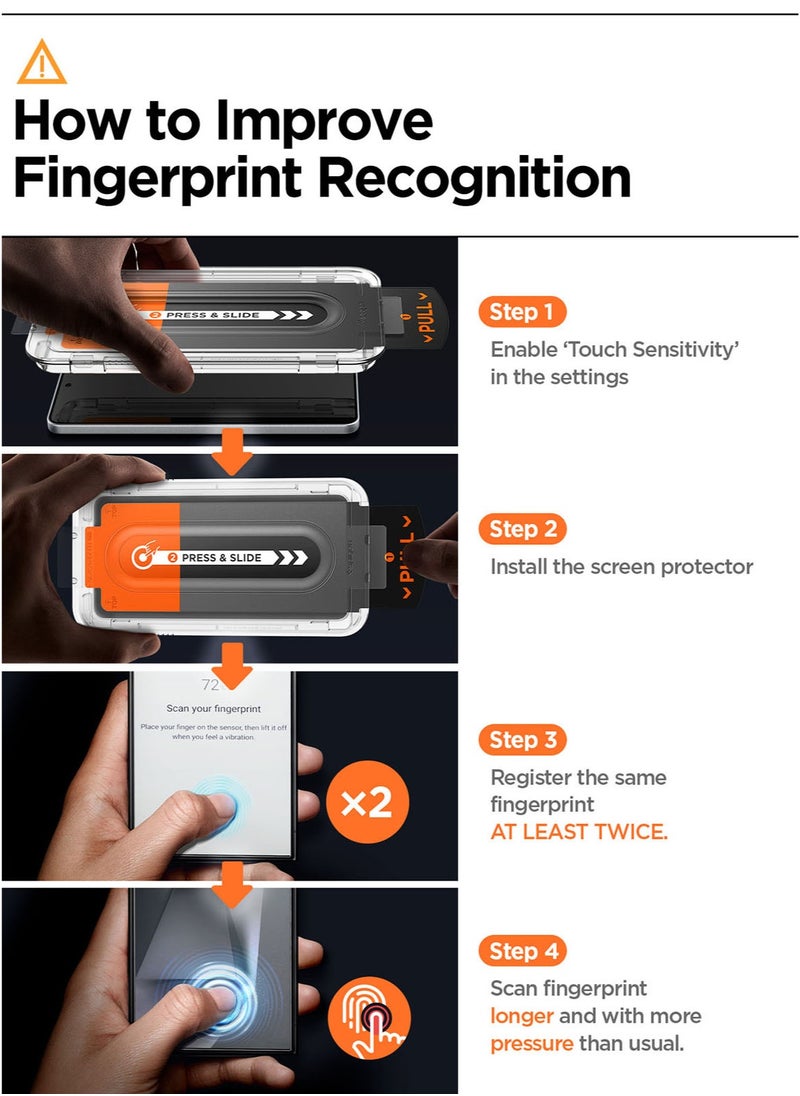 GLAStR EZ Fit PRO HD for Samsung Galaxy S25 EDGE Tempered Glass Screen Protector [1 PACK] with Easy Install Tray - Case Friendly