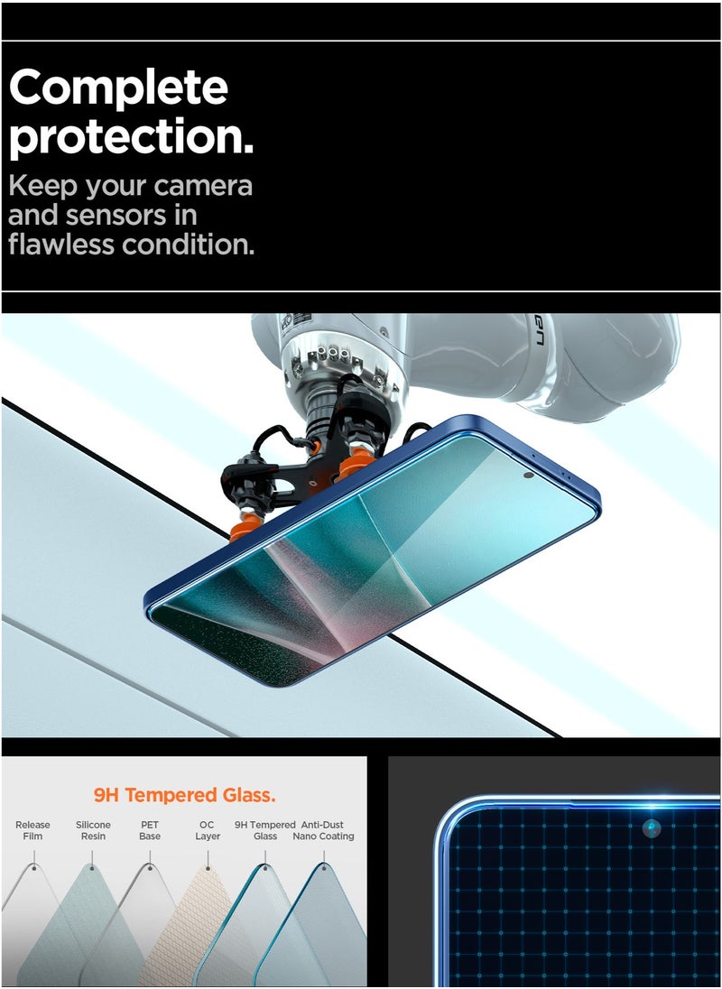 Spigen GLAStR EZ Fit PRO HD for Samsung Galaxy S25 EDGE Tempered Glass Screen Protector [1 PACK] with Easy Install Tray - Case Friendly  - Image 4