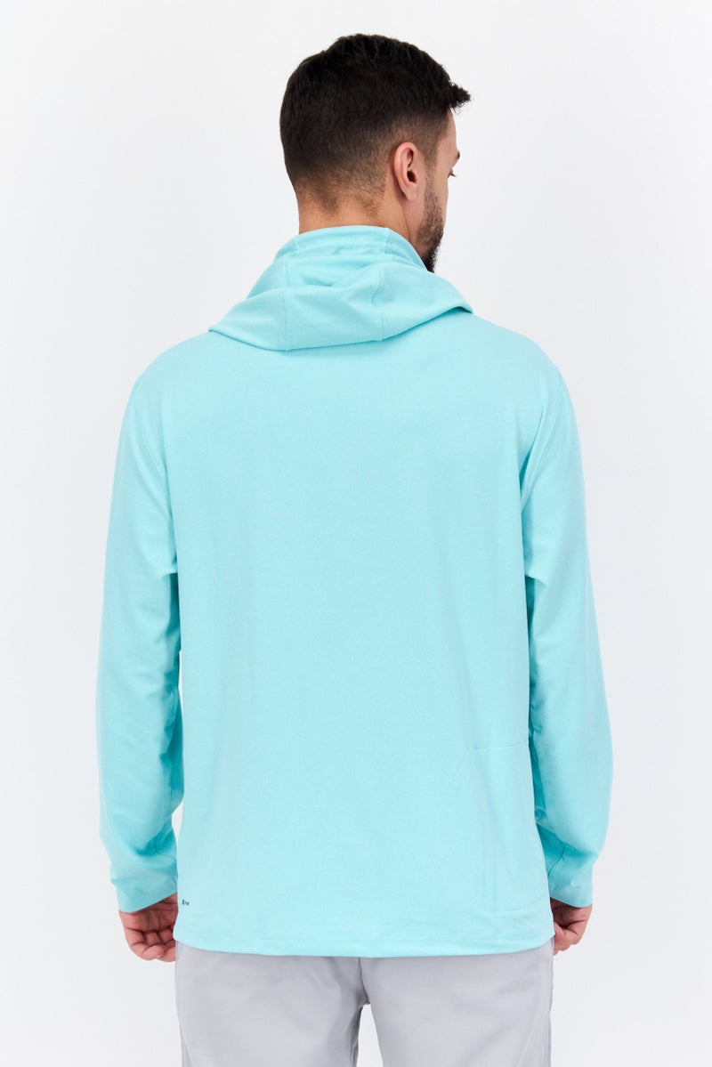 Hurley Men Sportswear Fit Long Sleeves Outdoor Hoodies, Turquoise - Image 3