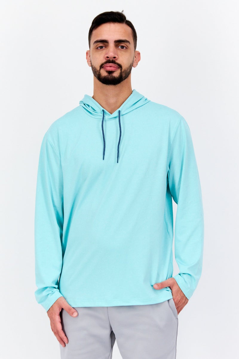 Hurley Men Sportswear Fit Long Sleeves Outdoor Hoodies, Turquoise - Image 1