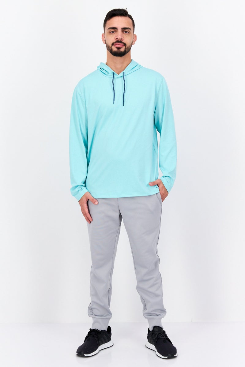 Hurley Men Sportswear Fit Long Sleeves Outdoor Hoodies, Turquoise - Image 4