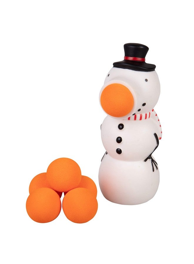 Hog Wild Snowman Popper Toy Squeeze & Shoot Foam Balls Up To 20Ft Winter Snow Gift For Kids Boys & Girls - Image 1