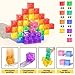 Apluses 45PCS Magnetic Blocks Transparent Magnet Cubes Toddler Building Blocks Sensory Autism Gifts for Kids Ages 3 Preschool Travel Toys for 35 Year Old Boys and Girls - Image 4