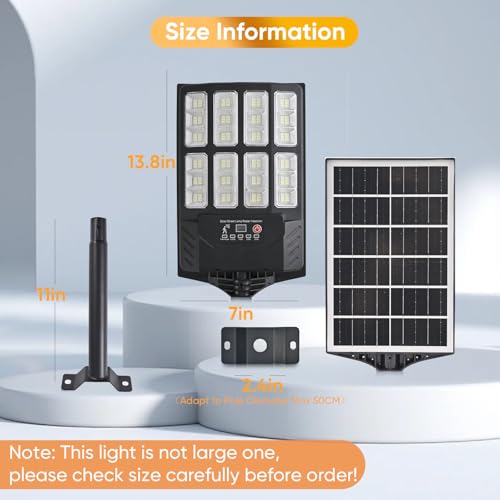 MoMyofdy 6PACK Solar Lights Outdoor Waterproof, 6500K Dusk to Dawn Solar Street Light Motion Sensor with Remote Control, LED Security Light for Outside Garden Yard Parking Lot, Outdoor Flood Lights - Image 5