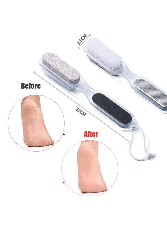 RollsTimi  Double Sided Foot File Clear Exfoliating Pedicure Foot Files Peeling Foot Scrubber - Image 2