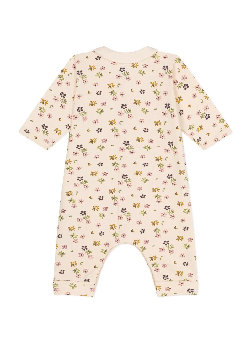 Petit Bateau Babies' long fleece jumpsuit
