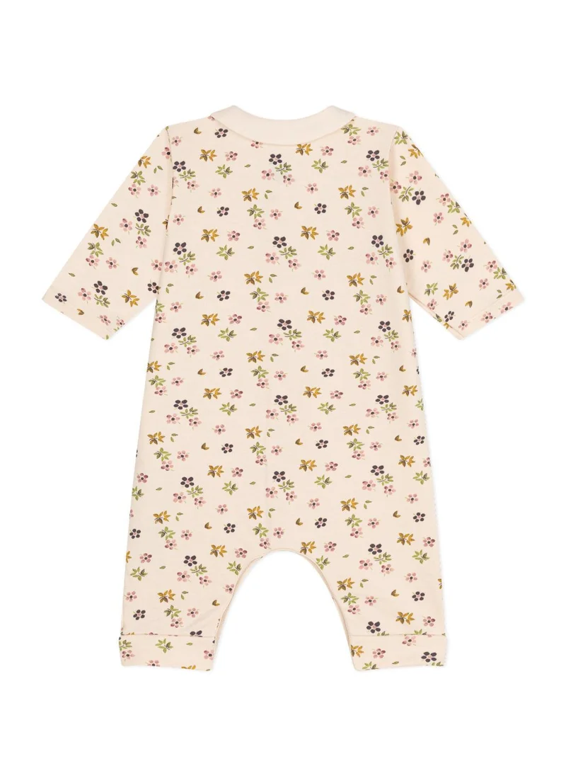 Petit Bateau Babies' long fleece jumpsuit