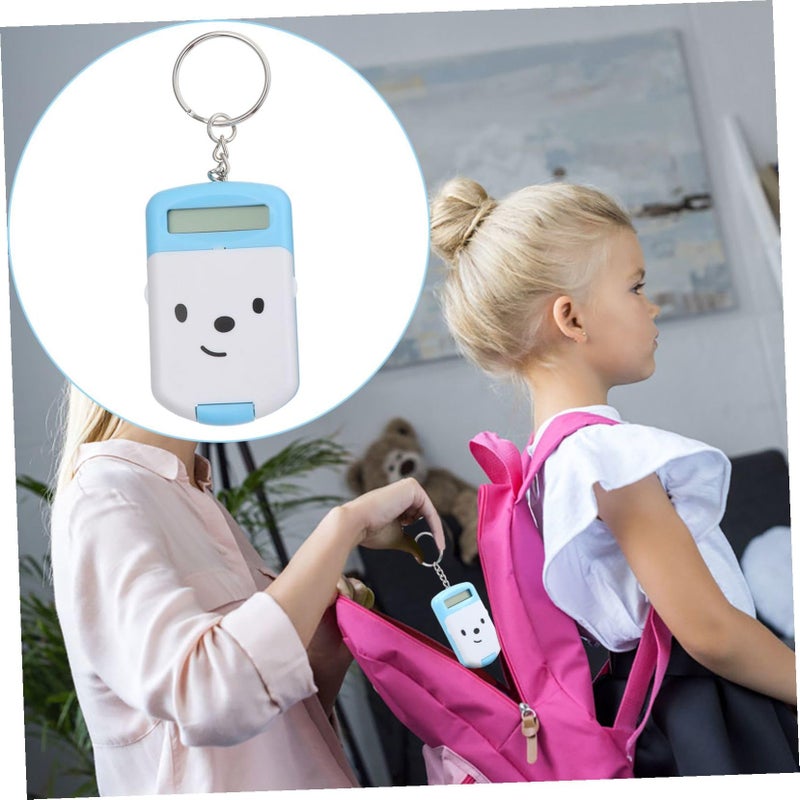 2Pcs Mini Portable Basic Calculator Lightweight Cartoon Design For Students Pocket Blue - Image 5