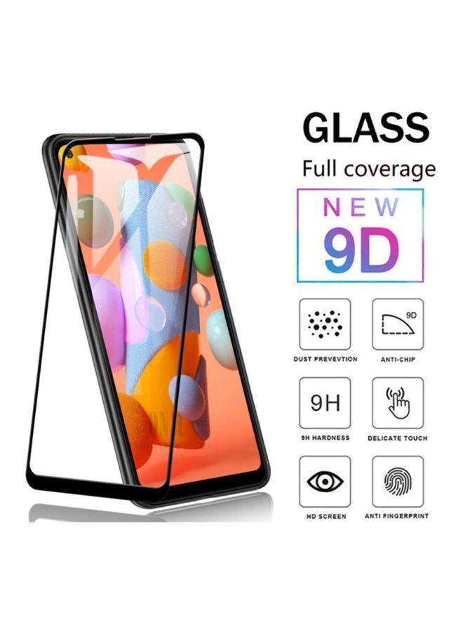 shAyzee Tempered Glass Screen Protector For Samsung Galaxy A11 Black/Clear - Image 2
