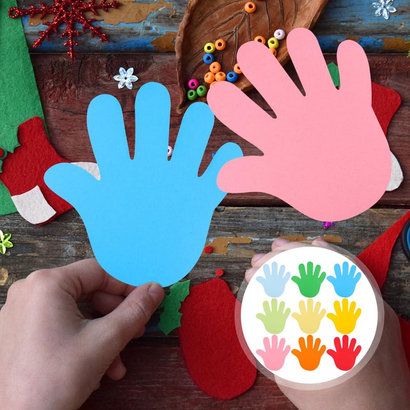 72 Pieces Colorful Hand Shape Paper Cutouts For Classroom Bulletin Board Wall Decor - Image 4
