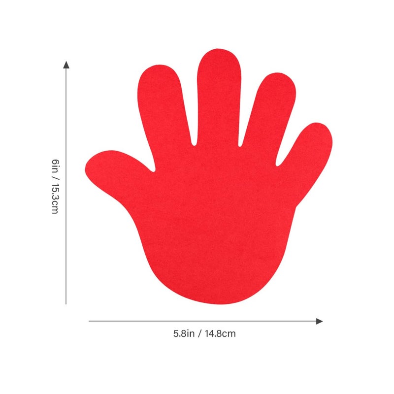 72 Pieces Colorful Hand Shape Paper Cutouts For Classroom Bulletin Board Wall Decor - Image 3
