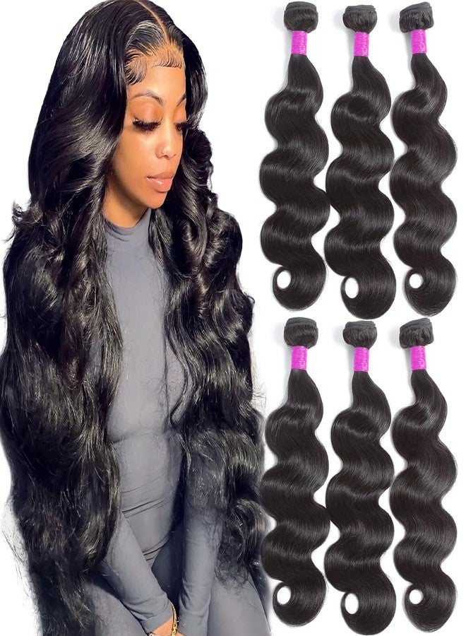 Flady Body Wave 3 Bundles Human Hair 22 24 26 Inch 100% Unprocessed 12A Human Hair Bundles Body Wave 3 Bundles Human Hair Weave Body Wave Human Hair Extensions Natural Color - Image 1