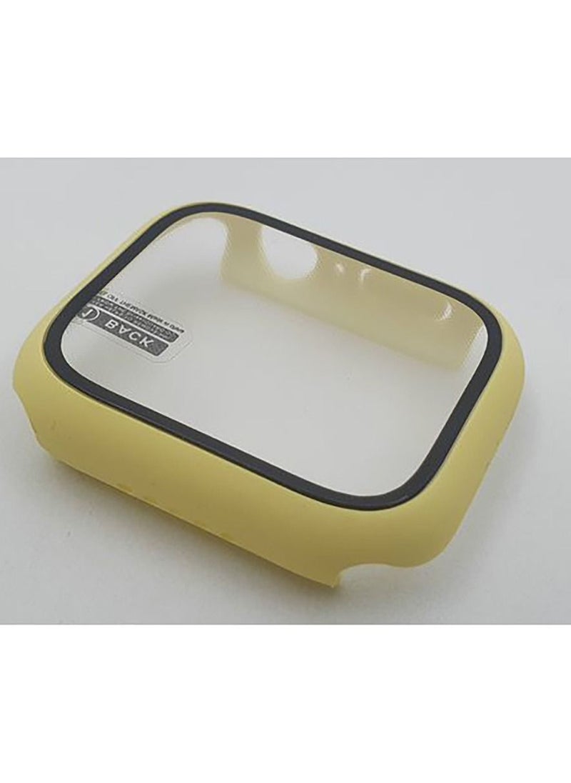 Generic - 2 In 1 PC Case + Film For Apple Watch Series 7 & 8 45mm - Yellow - Image 1
