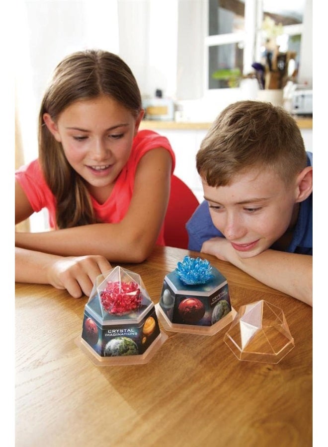 4M Crystal Imaginations Blue Crystal Grow Kit – Grow One Large Blue Crystal with Seed Mix Choices, Clear Display Dome & Mixing Tools – Educational Geology Experiment for Kids Ages 10+ | 00-03930/EU - Image 4