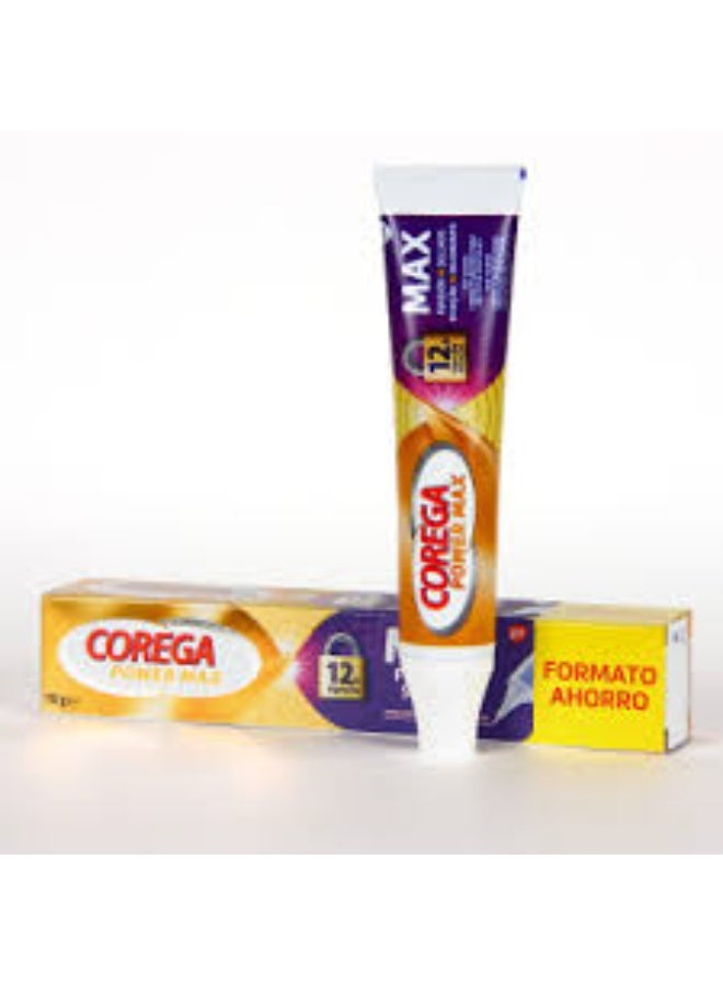 كوريغا كريم تثبيت أطقم الأسنان Corega Power Max + Sealing Denture Cream 70 غرام - Image 2