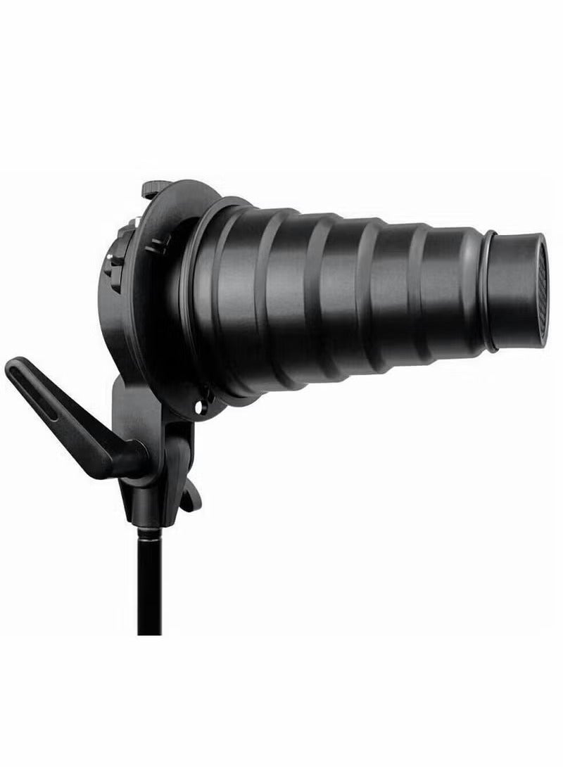 Snoot, Room Flash Snoot, Metal Conical Snoot with Honeycomb Grid  5pcs Color Filter Kit, for Bowens Mount Studio Flash Strobe Monolight - Image 5